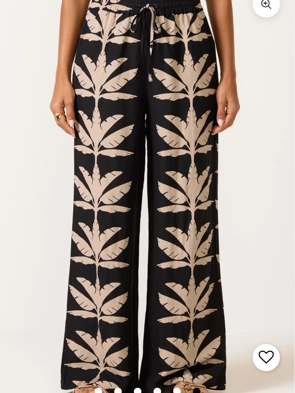 Evereve Black Wide-Leg Pants Dani Wide Leg Linen Pant